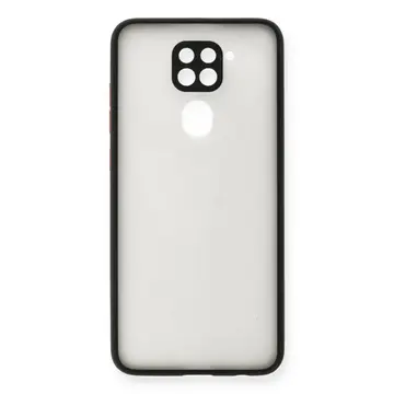 Newface Xiaomi Redmi Note 9 Kılıf Montreal Silikon Kapak - Siyah