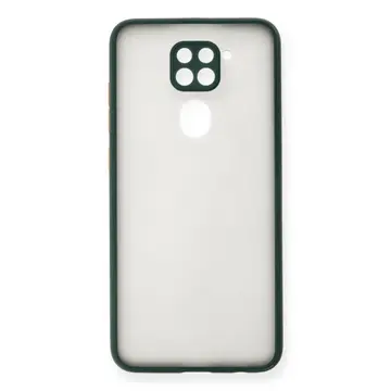 Newface Xiaomi Redmi Note 9 Kılıf Montreal Silikon Kapak - Yeşil