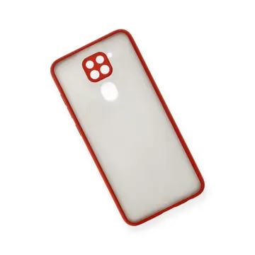 Newface Xiaomi Redmi Note 9 Kılıf Montreal Silikon Kapak - Kırmızı