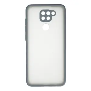 Newface Xiaomi Redmi Note 9 Kılıf Montreal Silikon Kapak - Gri