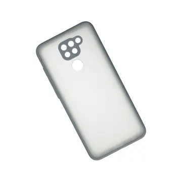 Newface Xiaomi Redmi Note 9 Kılıf Montreal Silikon Kapak - Gri