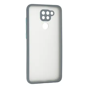 Newface Xiaomi Redmi Note 9 Kılıf Montreal Silikon Kapak - Gri