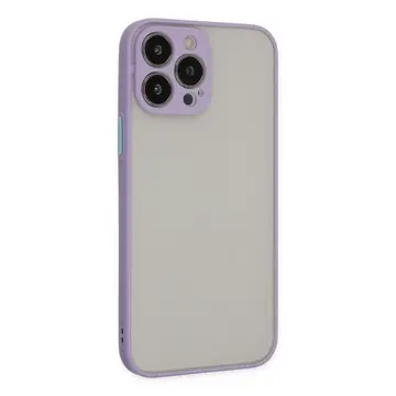İphone 14 Pro Max Kılıf Montreal Silikon Kapak - Mor