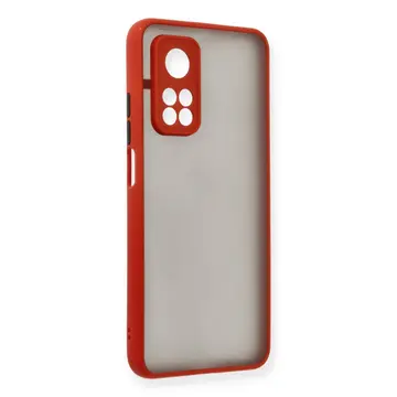 Newface Xiaomi Mi 10t Kılıf Montreal Silikon Kapak - Kırmızı