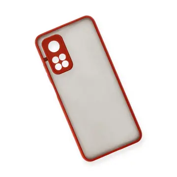 Newface Xiaomi Mi 10t Kılıf Montreal Silikon Kapak - Kırmızı