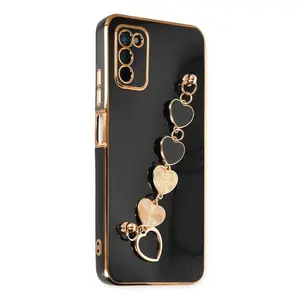 Newface Samsung Galaxy A03s Kılıf Esila Silikon - Siyah