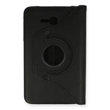 Newface Samsung Galaxy T110 / T113 Tab 3 Lite 7 Kılıf 360 Tablet Deri Kılıf - Siyah