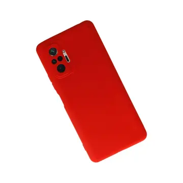 Xiaomi Redmi Note 10 Pro Kılıf Nano İçi Kadife Silikon - Kırmızı