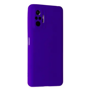 Xiaomi Redmi Note 10 Pro Kılıf Nano İçi Kadife Silikon - Mor