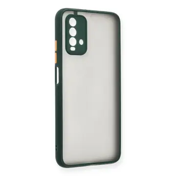 Xiaomi Redmi 9t Kılıf Montreal Silikon Kapak - Yeşil