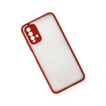 Newface Xiaomi Redmi 9t Kılıf Montreal Silikon Kapak - Kırmızı