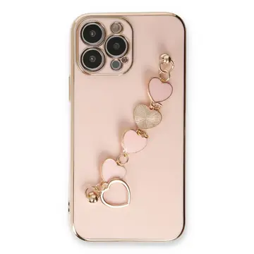 İphone 14 Pro Max Kılıf Esila Silikon - Pudra
