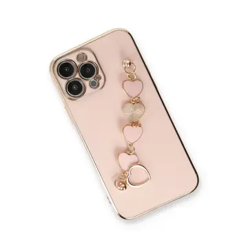 İphone 14 Pro Max Kılıf Esila Silikon - Pudra