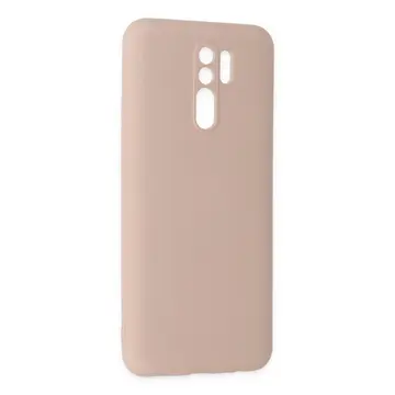 Newface Xiaomi Redmi 9 Kılıf Nano İçi Kadife Silikon - Pudra