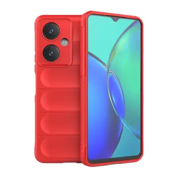 Vivo Y27 Kılıf Optimum Silikon - Kırmızı