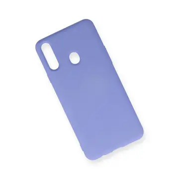 Newface Samsung Galaxy A20s Kılıf Nano İçi Kadife Silikon - Lila