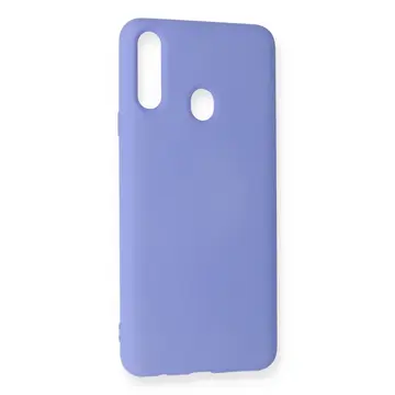 Newface Samsung Galaxy A20s Kılıf Nano İçi Kadife Silikon - Lila