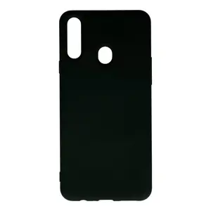 Newface Samsung Galaxy A20s Kılıf Nano İçi Kadife Silikon - Siyah