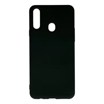 Newface Samsung Galaxy A20s Kılıf Nano İçi Kadife Silikon - Siyah