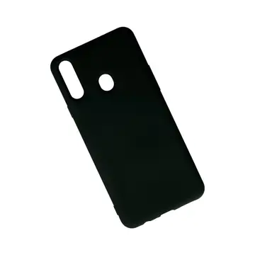 Newface Samsung Galaxy A20s Kılıf Nano İçi Kadife Silikon - Siyah