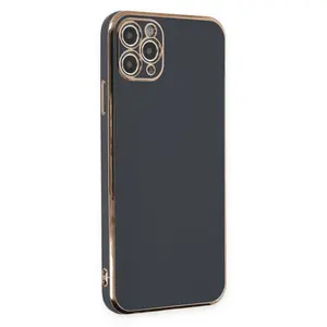 Newface Apple İphone 11 Pro Max Kılıf Volet Silikon - Siyah