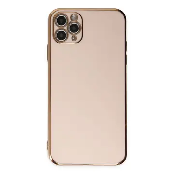 Newface Apple İphone 11 Pro Max Kılıf Volet Silikon - Pembe