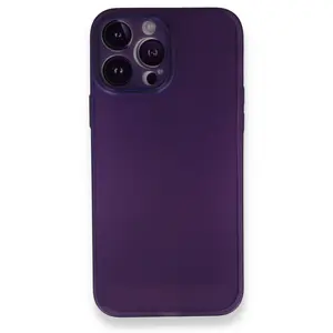 İphone 14 Pro Kılıf Pp Ultra İnce Kapak - Mor