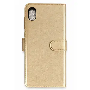 İphone Xs Max Trend S Plus Kapaklı Kılıf - Gold