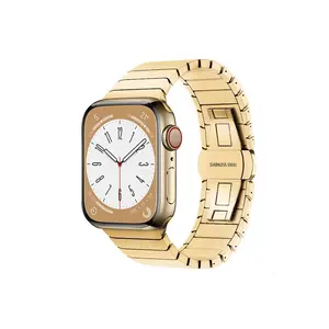 Newface Apple Watch 42mm Kr413 Fine Steel Kordon - Gold