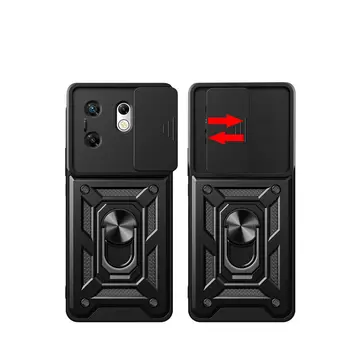 İnfinix Zero 30 4g Kılıf Pars Lens Yüzüklü Silikon - Siyah