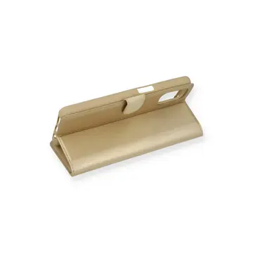 Samsung Galaxy M51 Trend S Plus Kapaklı Kılıf - Gold