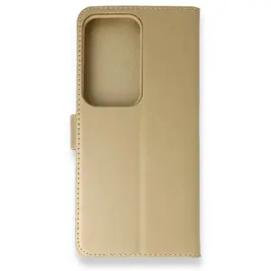 Samsung Galaxy S20 Ultra Trend S Plus Kapaklı Kılıf - Gold