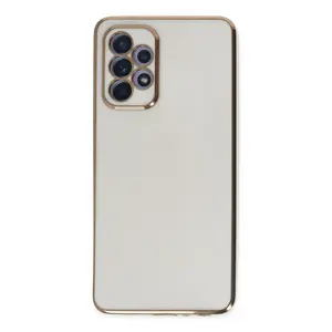 Newface Samsung Galaxy A52 Kılıf Volet Silikon - Beyaz
