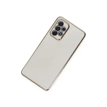 Newface Samsung Galaxy A52 Kılıf Volet Silikon - Beyaz