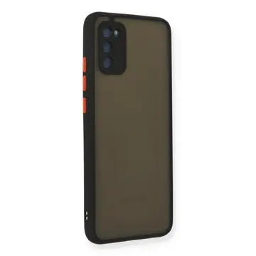 Newface Samsung Galaxy A02s Kılıf Montreal Silikon Kapak - Siyah