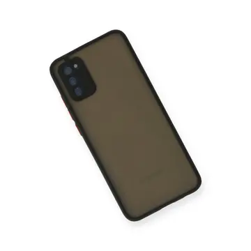 Newface Samsung Galaxy A02s Kılıf Montreal Silikon Kapak - Siyah