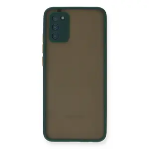Newface Samsung Galaxy A02s Kılıf Montreal Silikon Kapak - Yeşil