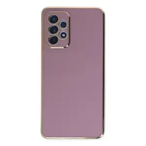 Newface Samsung Galaxy A52 Kılıf Volet Silikon - Mor