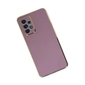 Newface Samsung Galaxy A52 Kılıf Volet Silikon - Mor