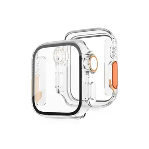 Newface Apple Watch 44mm Watch 49mm Kasa Dönüştürücü Ve Ekran Koruyucu - Şeffaf