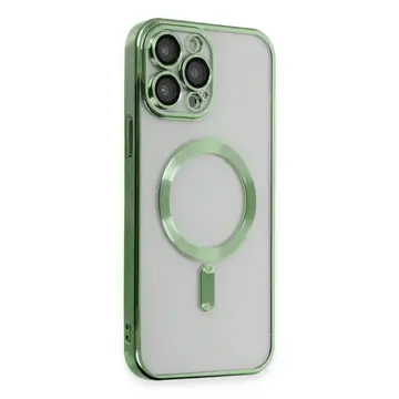İphone 15 Pro Kılıf Kross Magneticsafe Kapak - Koyu Yeşil