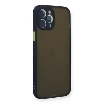 İphone 12 Pro Kılıf Montreal Silikon Kapak - Lacivert