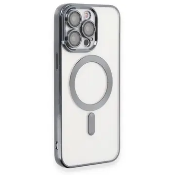 İphone 15 Pro Max Kılıf Kross Magneticsafe Kapak - Titan Gri