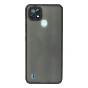 Realme C21 Kılıf Montreal Silikon Kapak - Siyah