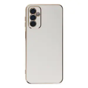 Samsung Galaxy M23 Kılıf Volet Silikon - Beyaz