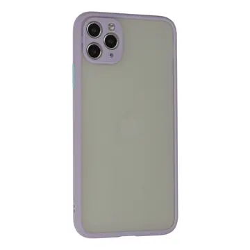 Newface Apple İphone 12 Pro Max Kılıf Montreal Silikon Kapak - Mor
