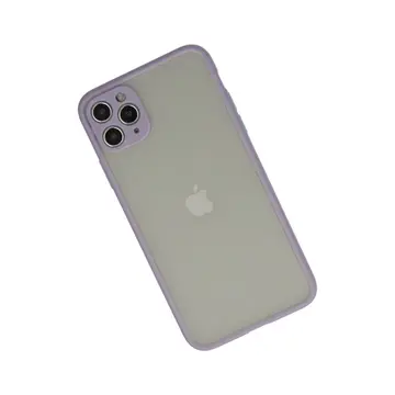 Newface Apple İphone 12 Pro Max Kılıf Montreal Silikon Kapak - Mor