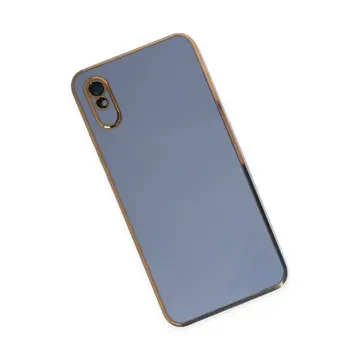 Newface Xiaomi Redmi 9a Kılıf Volet Silikon - Mavi