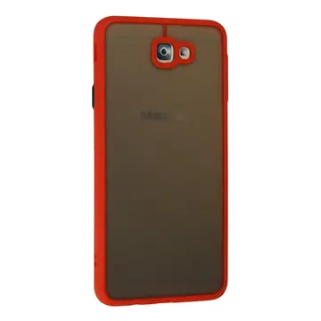 Newface Samsung Galaxy J7 Prime Kılıf Montreal Silikon Kapak - Kırmızı