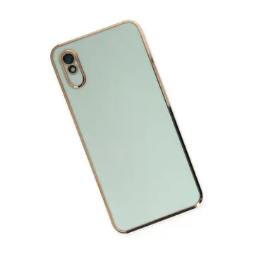 Newface Xiaomi Redmi 9a Kılıf Volet Silikon - Açık Yeşil